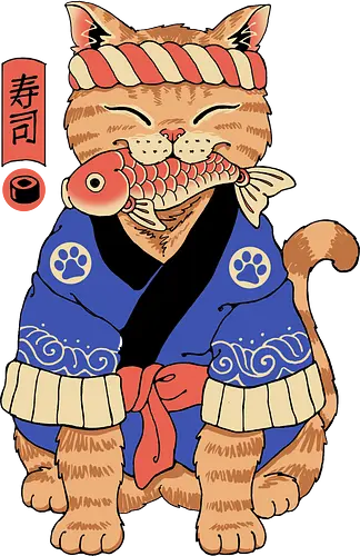 Sushi Meowster! - neko, cat, katze, japan, sushi